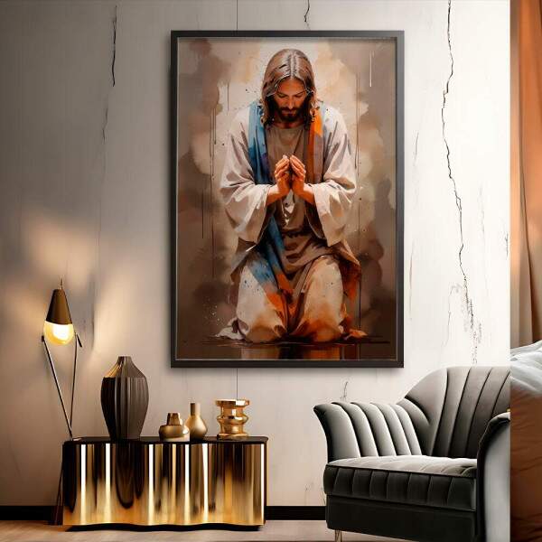 Quadro Decorativo Jesus Em Orao