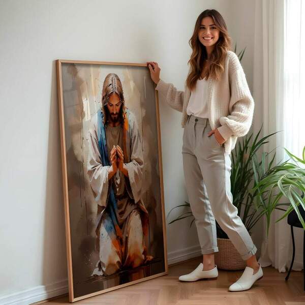 Quadro Decorativo Jesus Em Orao