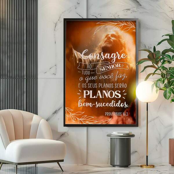 Quadro Decorativo Jesus E A F
