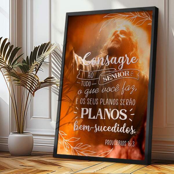Quadro Decorativo Jesus E A F