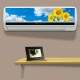 Adesivo para Ar Condicionado Paisagem Girass�is