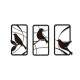 Kit 3 Quadros Vazados P�ssaros