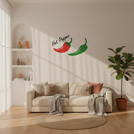 Adesivo Decorativo para Microondas Hot Pepper