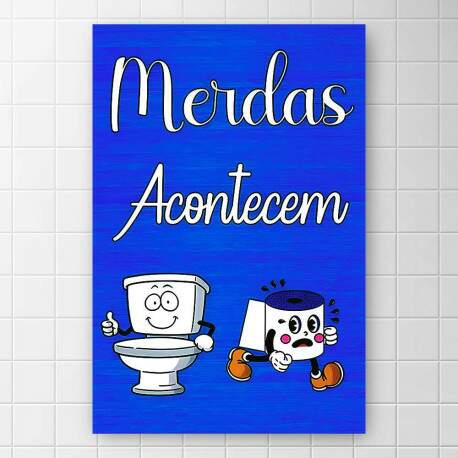 Placa Banheiro 124