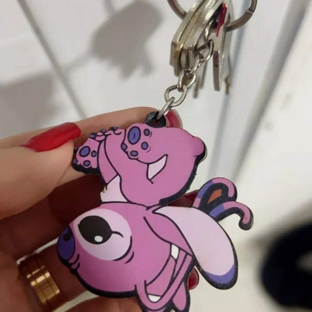 Porta Chaveiro Lilo & Stitch Colorido Ohana Decora��o, Apartamento, Casal, Dia dos namorados