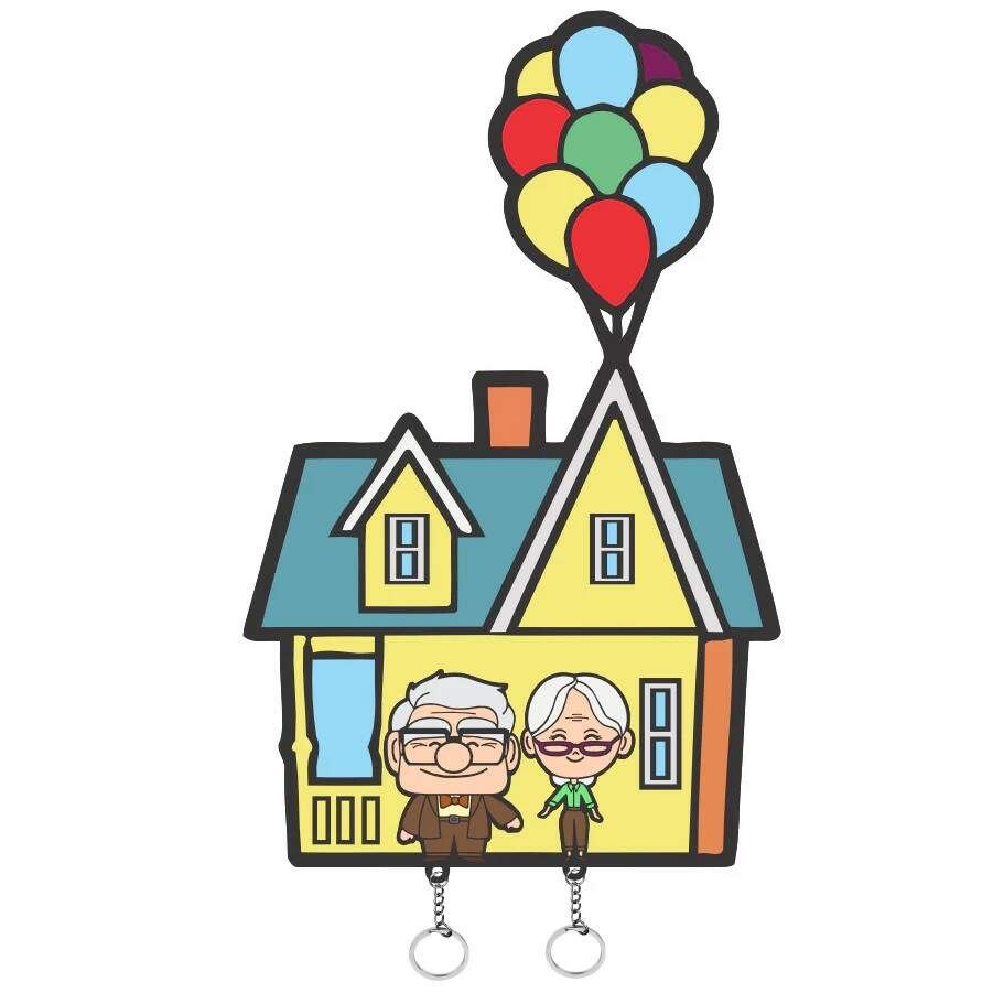 Porta Chaveiro 3D Casa Colorido Up Altas Aventuras Decora��o, Apartamento, Casal, Dia dos namorados