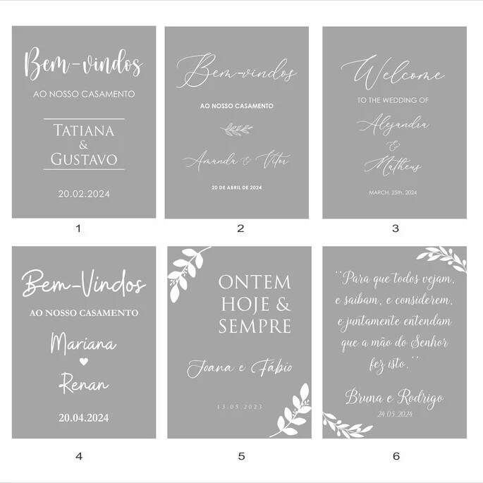 Placa Acr�lico Transparente para Casamento