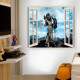 Adesivo de parede Janela Falsa Star Wars Stormtrooper