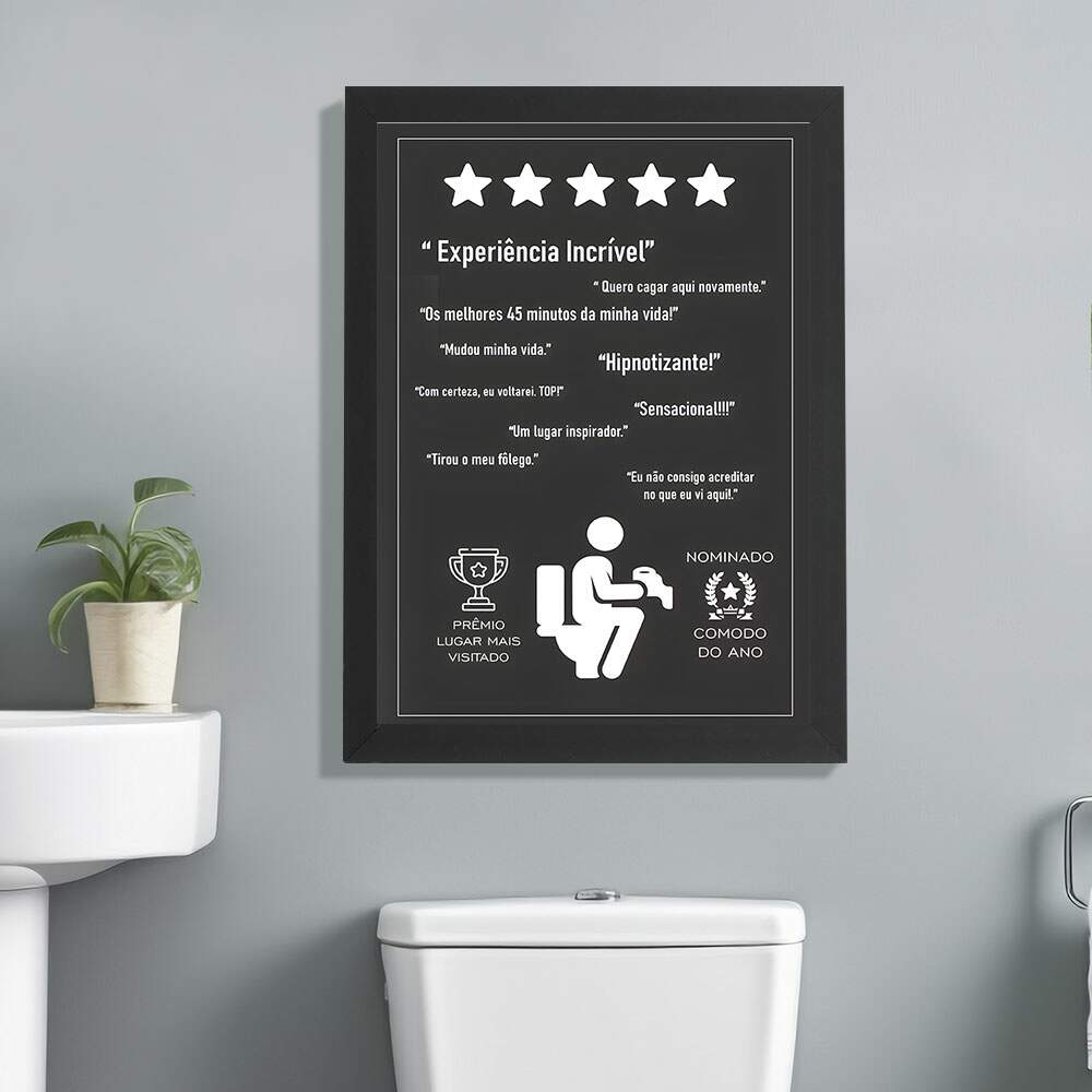 Quadro decorativo banheiro 098