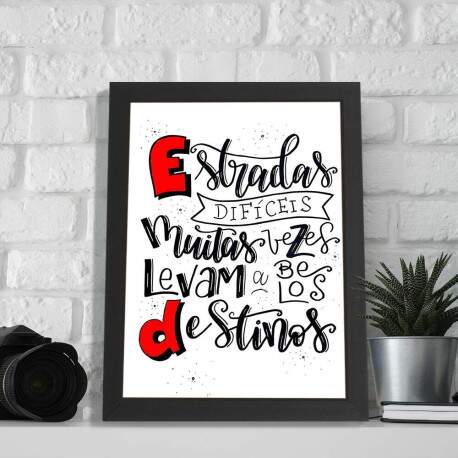 Quadro decorativo motivacionais 034