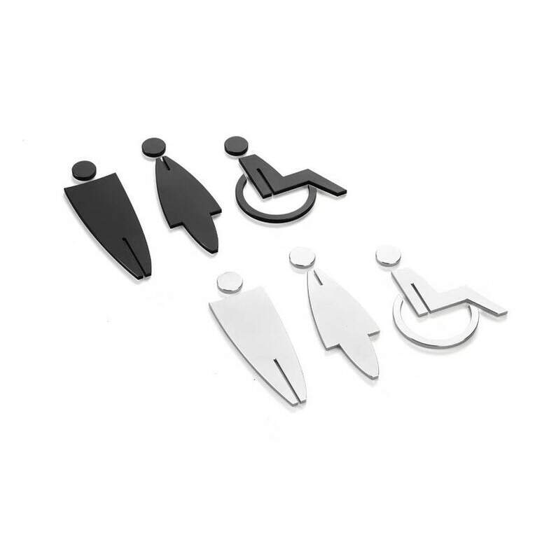 Placa de banheiro Luxo acrilico