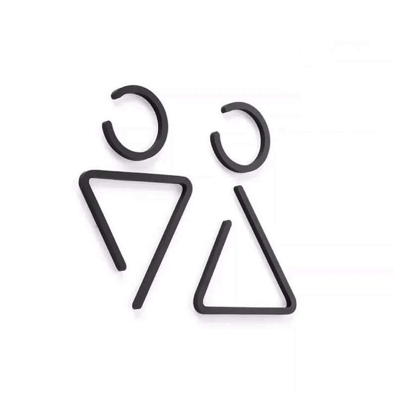 Placa de banheiro acrilico