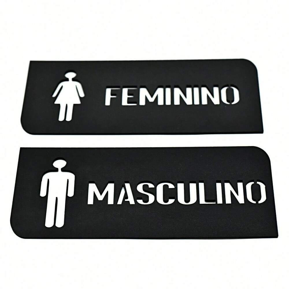 Placas De Porta para Banheiro MDF