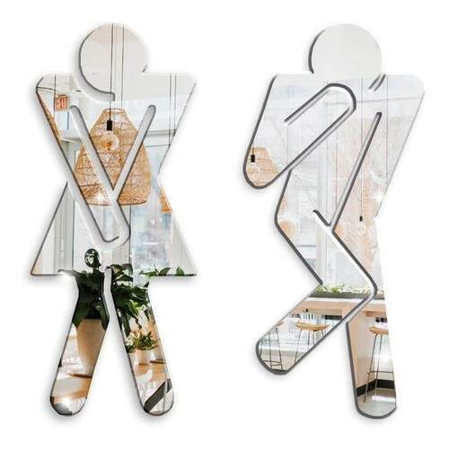 Placa De Porta Sinalizao Banheiro Acrlico Espelhado Placa De Porta Sinalizao Banheiro Acrlico Espelhado 