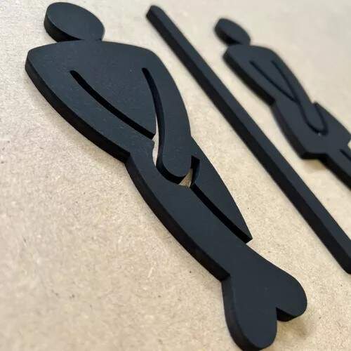 Placa Sinaliza��o Banheiro Sanit�rio acrilico 