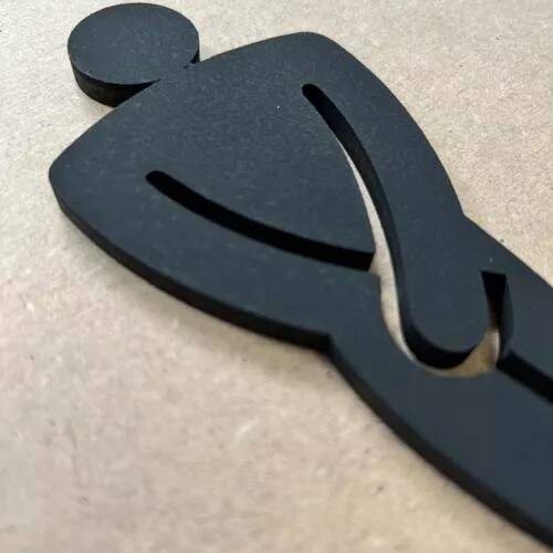 Placa Sinaliza��o Banheiro Sanit�rio acrilico 