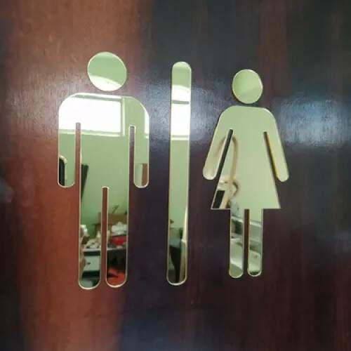 Placas Para Banheiro Plaquinhas Para Sinaliza��o Sanit�rios acrilico