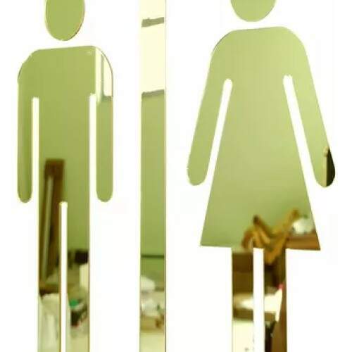 Placas Para Banheiro Plaquinhas Para Sinalizao Sanitrios acrilico