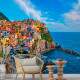 Papel de Parede Cidade Manarola Italia Oceano MP
