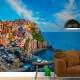 Papel de Parede Cidade Manarola Italia Oceano MP