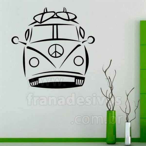 Adesivo de Parede Perua Kombi Surf 1