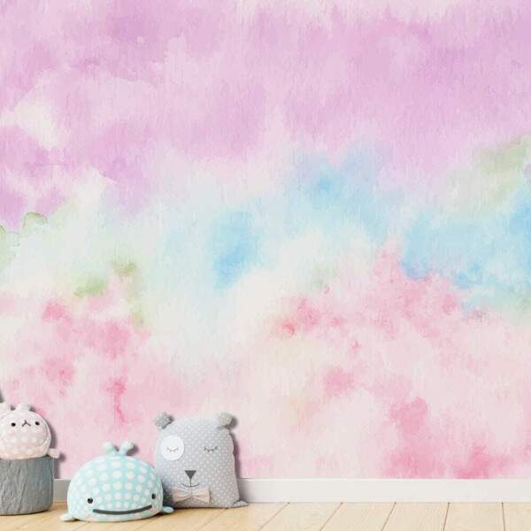 Papel de Parede Aquarela Rosa MP