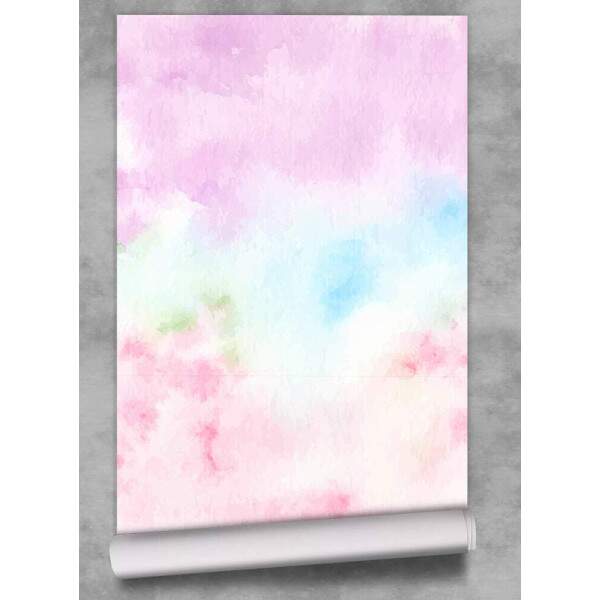 Papel de Parede Aquarela Rosa MP