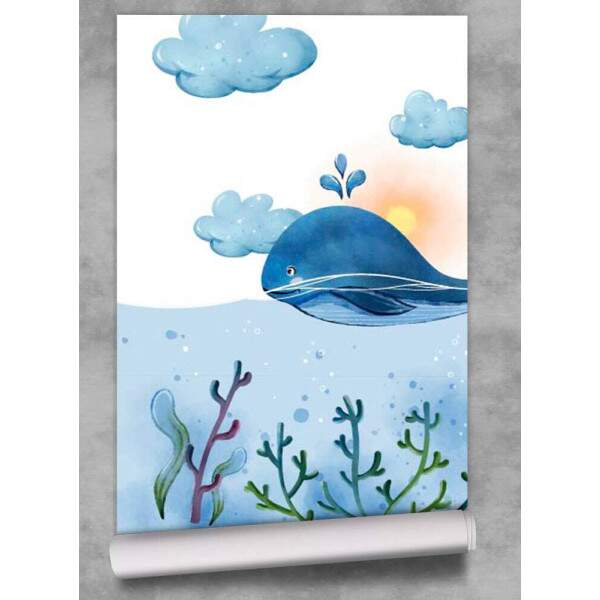 Papel de Parede Baleia Cute MP
