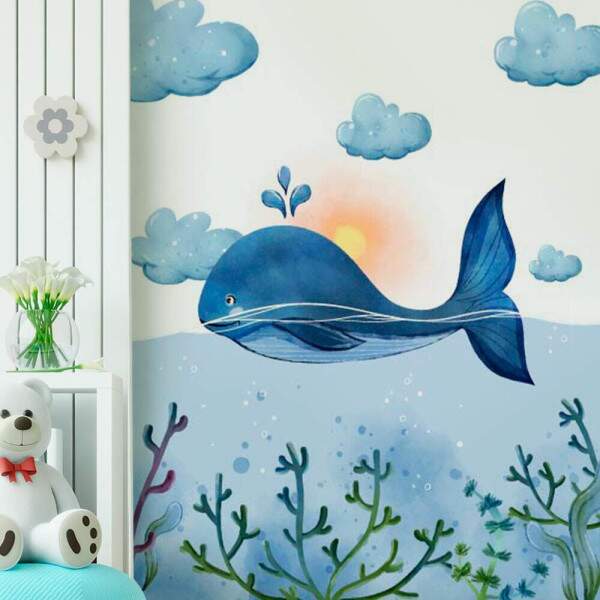 Papel de Parede Baleia Cute MP