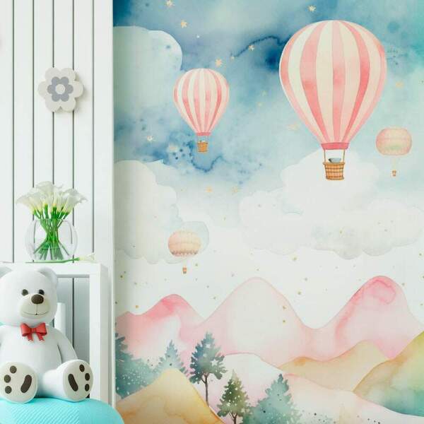 Papel de Parede Baloes Nas Montanhas MP