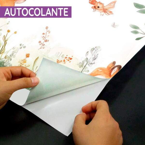 Papel de Parede Bosque Aquarela Raposa MP