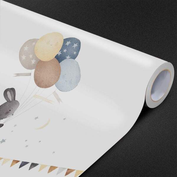 Papel de Parede Coelho Com Baloes MP