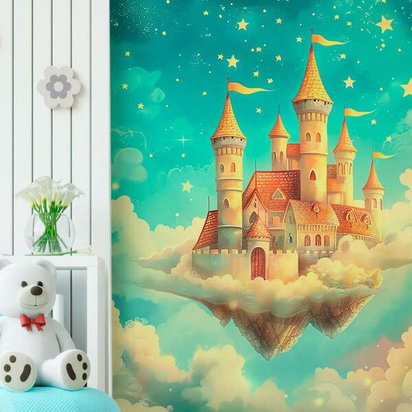 Papel de Parede Castelo Magico Nas Nuvens MP
