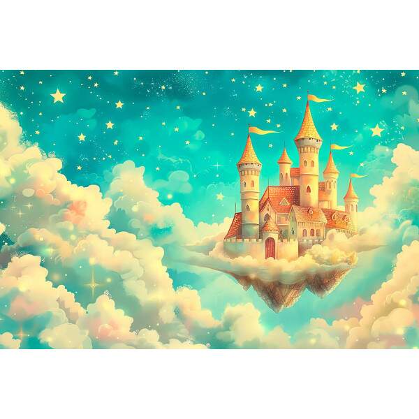 Papel de Parede Castelo Magico Nas Nuvens MP
