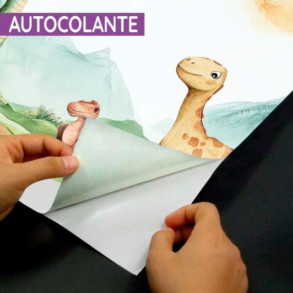 Papel de Parede Cute Dinossauros Aquarela MP