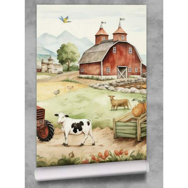 Papel de Parede Fazenda Aquarela MP
