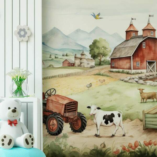 Papel de Parede Fazenda Aquarela MP