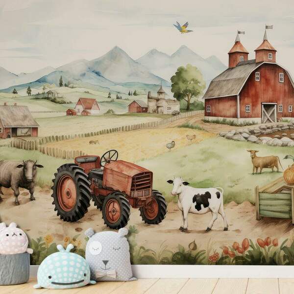 Papel de Parede Fazenda Aquarela MP