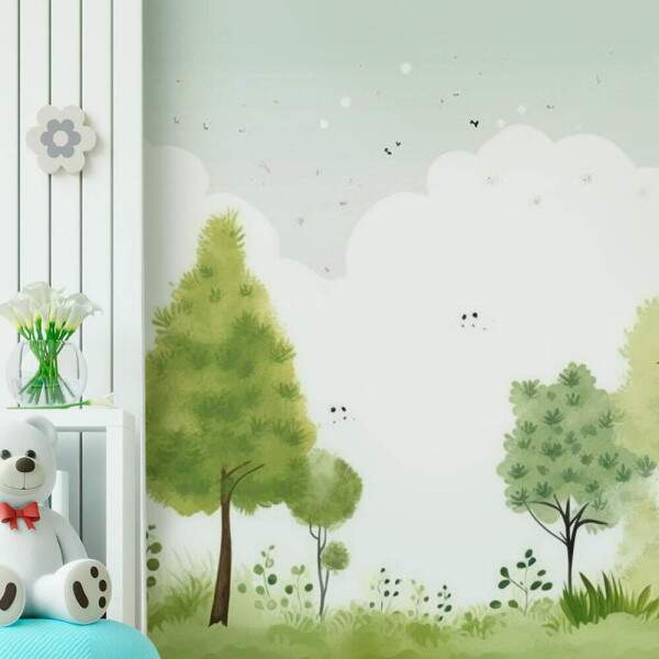 Papel de Parede Floresta Minimalista MP