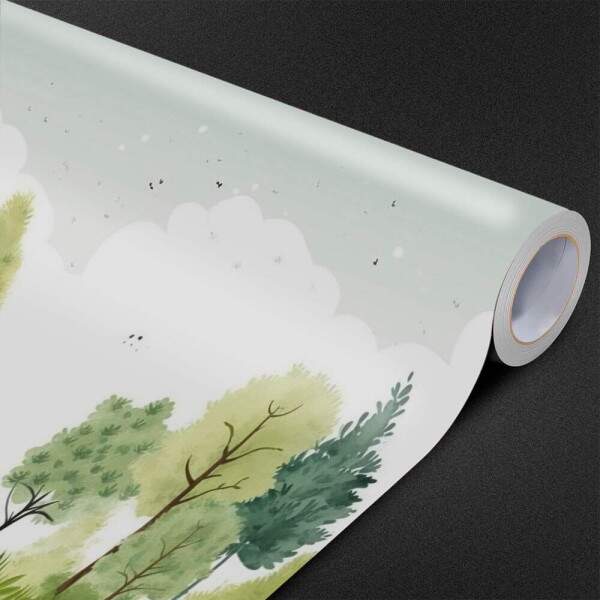 Papel de Parede Floresta Minimalista MP