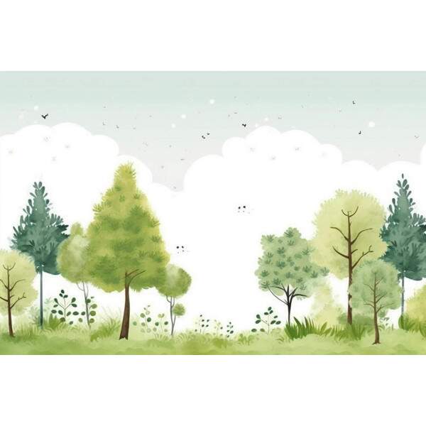 Papel de Parede Floresta Minimalista MP