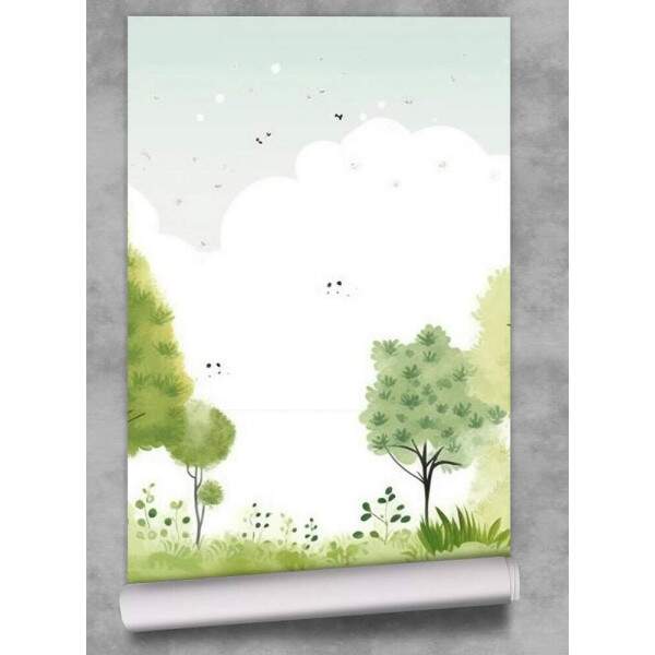 Papel de Parede Floresta Minimalista MP