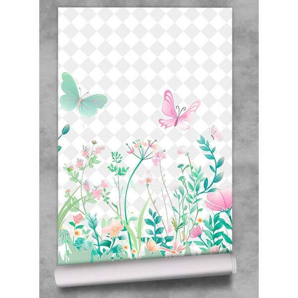 Papel de Parede Jardim Infantil Flores MP