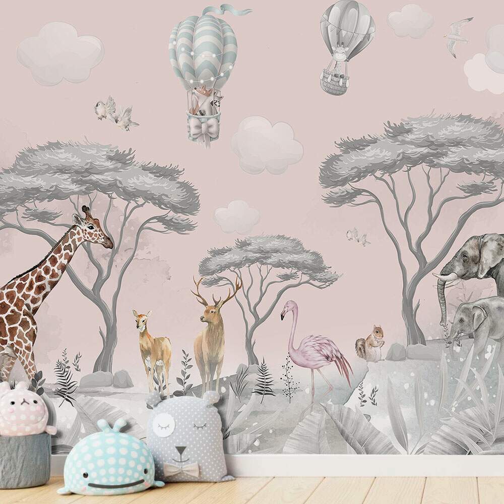 Papel de Parede Pink Safari MP