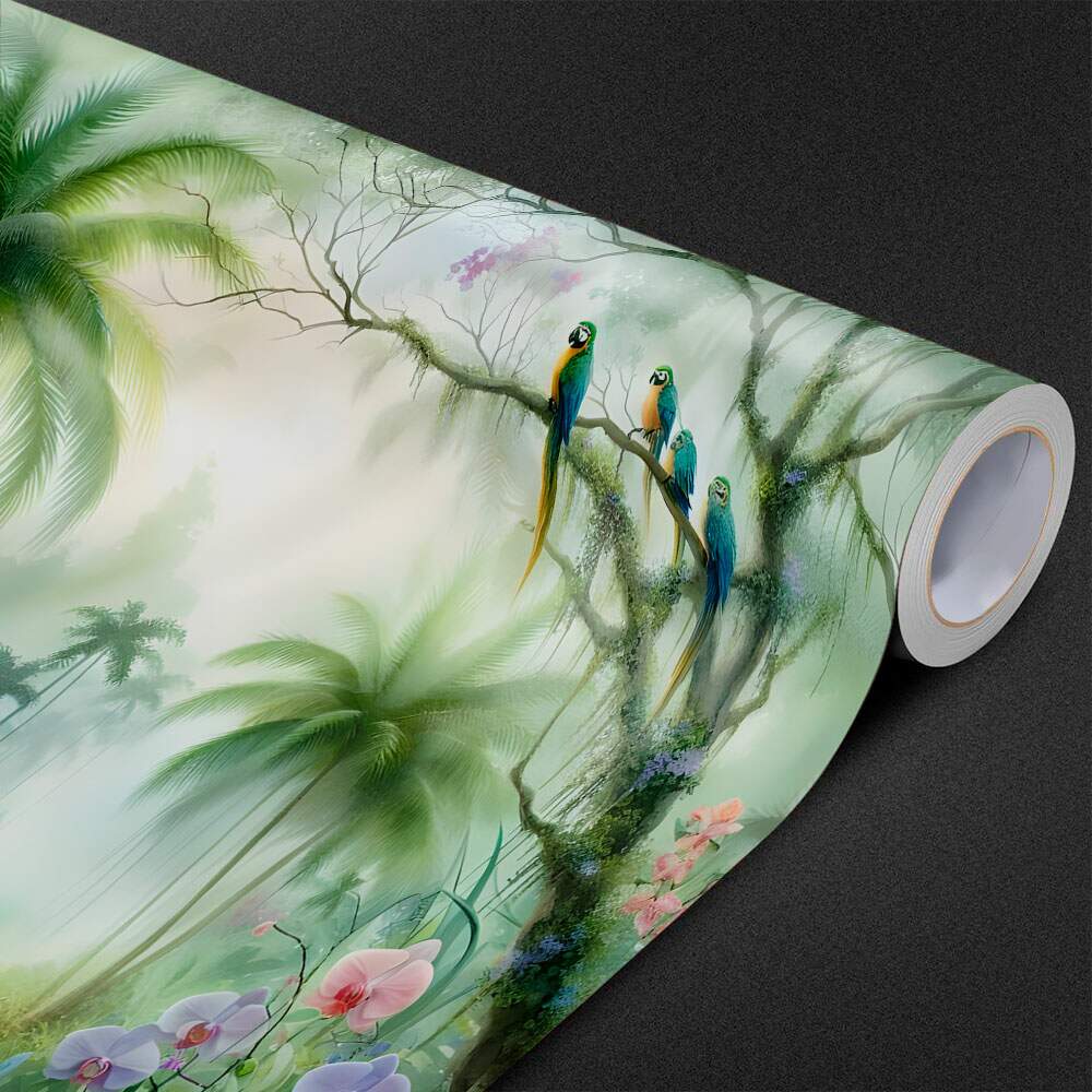 Papel de Parede Passaros Na Floresta MP