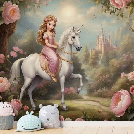 Papel de Parede Princesa No Unicornio MP