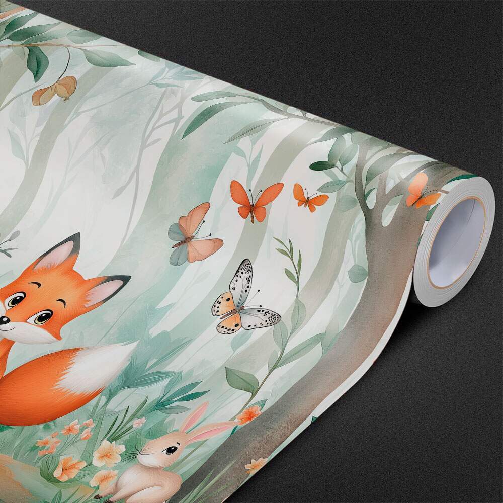Papel de Parede Raposa Cute No Bosque MP