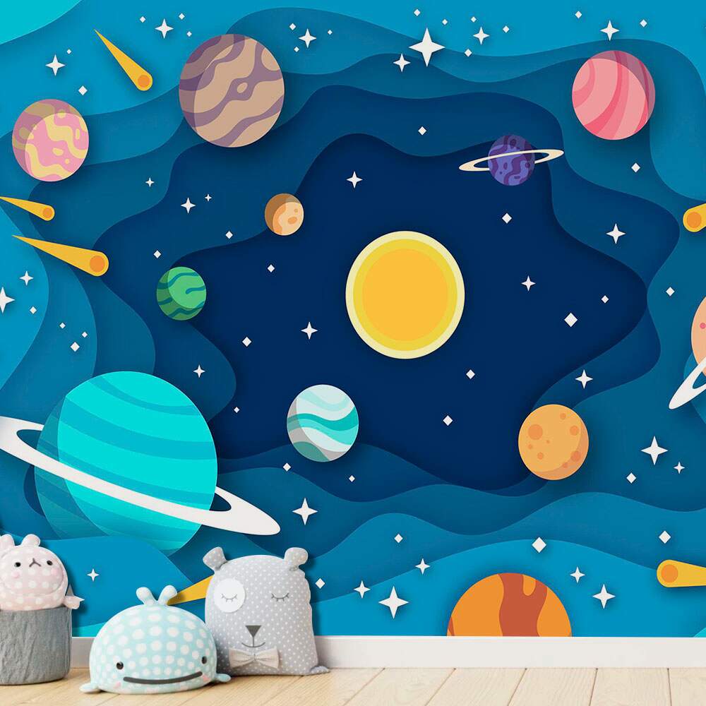 Papel de Parede Sistema Solar Planetas MP
