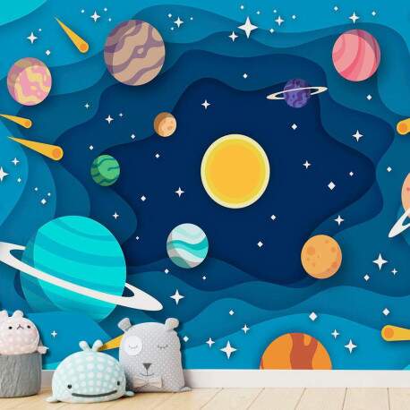 Papel de Parede Sistema Solar Planetas MP