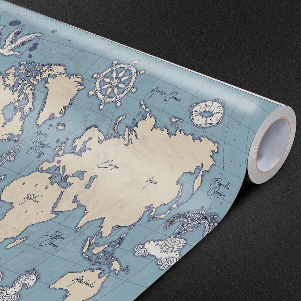 Papel de Parede Mapa Mundi - 001 MP